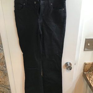 llbean jet black modern bootcut jeans